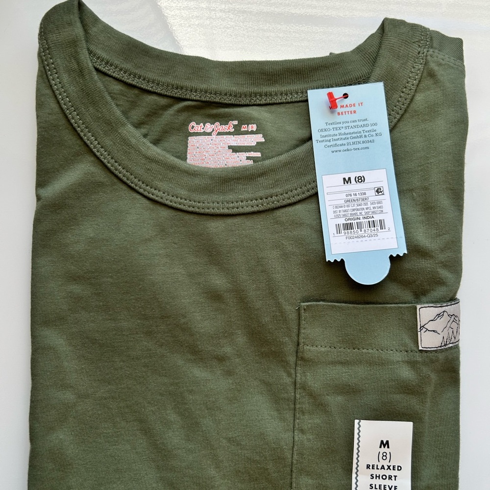 Cat & Jack Forest Green Kids Tee